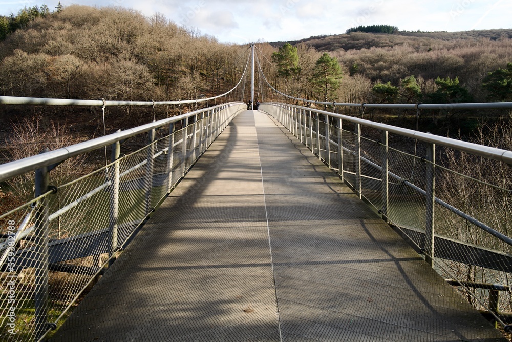 new steel suspension bridge