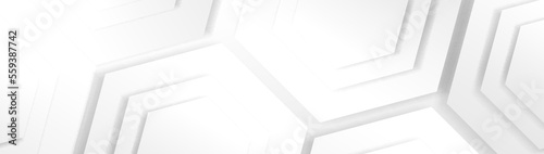 Abstract white overlap hexagon background with Modern trendy design. Banners, flyers, and presentations. Vector illustration