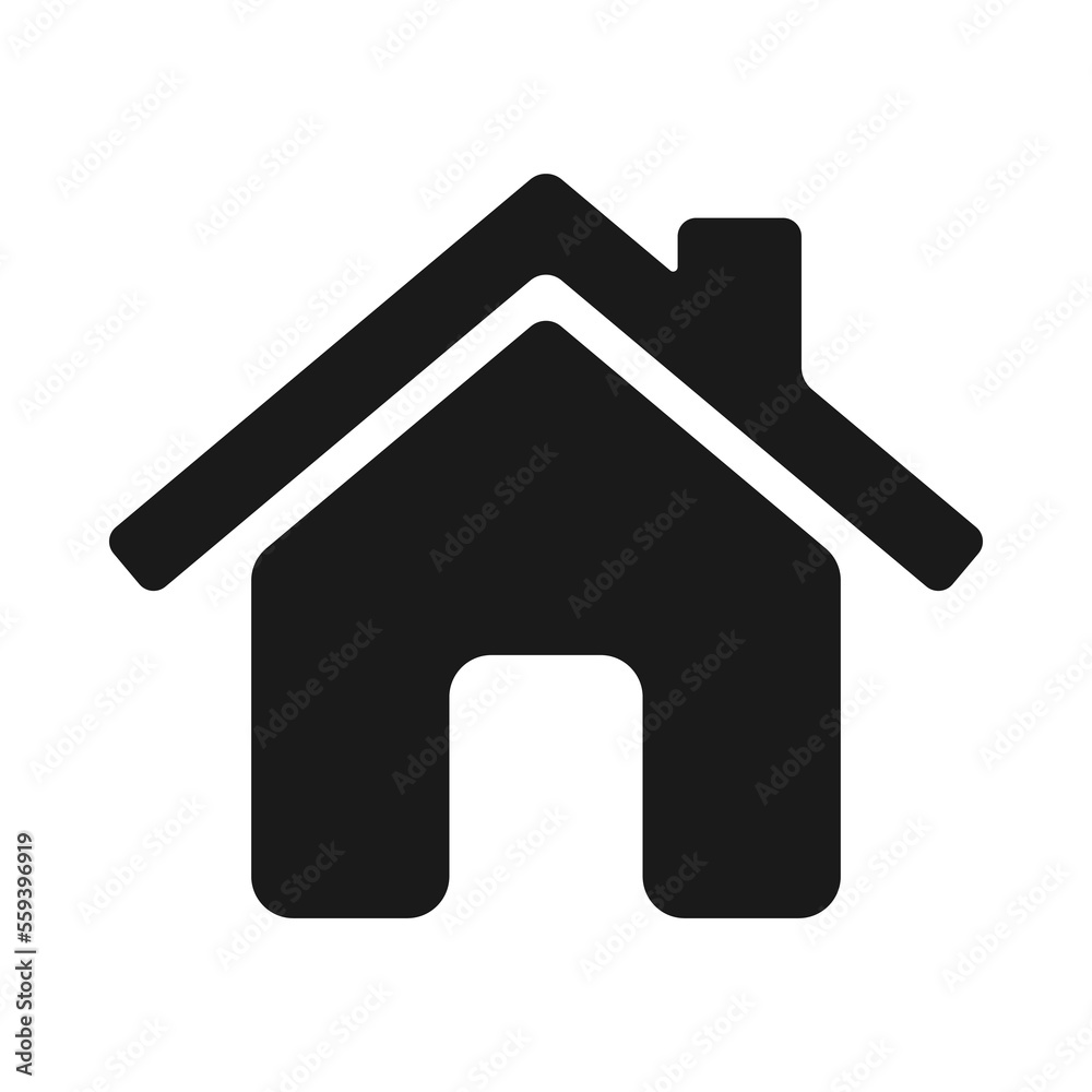 House icon. Home icon. House symbol. Black house icon on a white background. Vector illustration. House icon. Home icon. House symbol. Black house icon on a white background. Vector illustration.