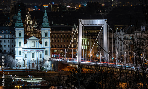 Lights about the Budapest night