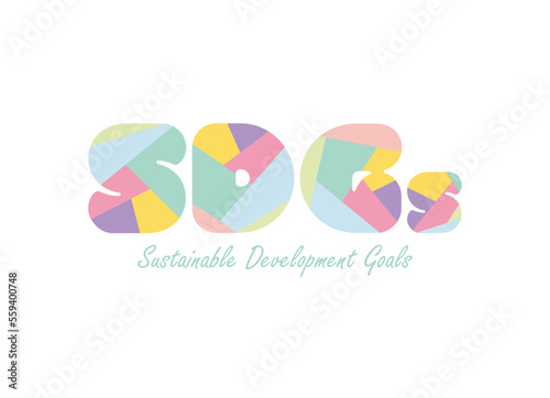 SDGs ロゴ タイトル ベクターイラスト