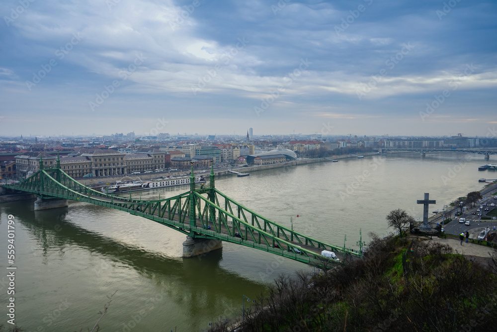 Budapest freedom bridge, Hungary