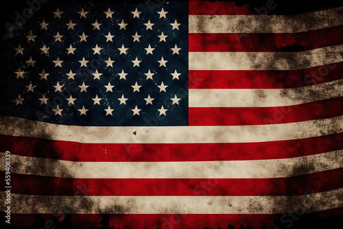 symbol of the united states of america flag independence background striped american flag. Generative AI