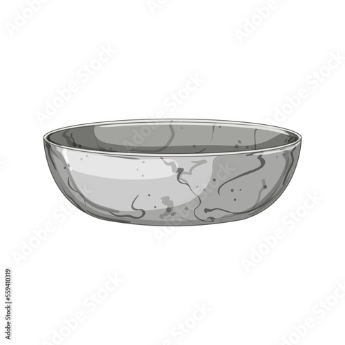 healthy marble bowl cartoon. healthy marble bowl sign. isolated symbol vector illustration