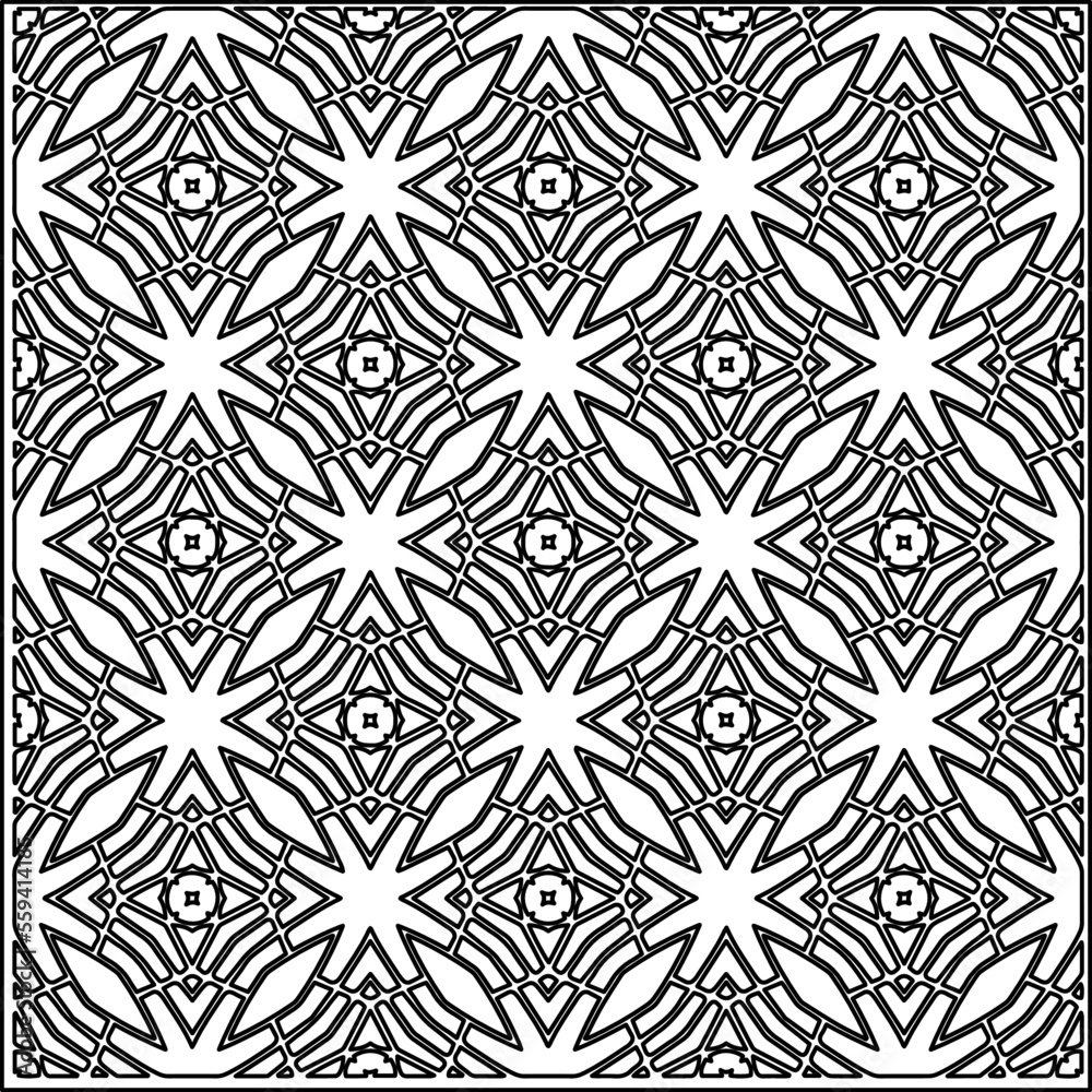 Stylish texture with figures from lines.
Abstract geometric black and white pattern for web page, textures, card, poster, fabric, textile. Monochrome graphic repeating design. Stylish texture with figures from lines.
Abstract geometric black and white pattern for web page, textures, card, poster, fabric, textile. Monochrome graphic repeating design.