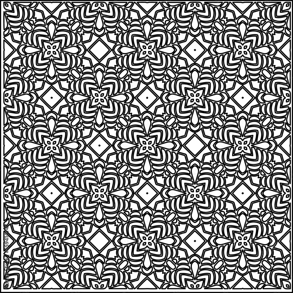 Stylish texture with figures from lines.
Abstract geometric black and white pattern for web page, textures, card, poster, fabric, textile. Monochrome graphic repeating design. Stylish texture with figures from lines.
Abstract geometric black and white pattern for web page, textures, card, poster, fabric, textile. Monochrome graphic repeating design.