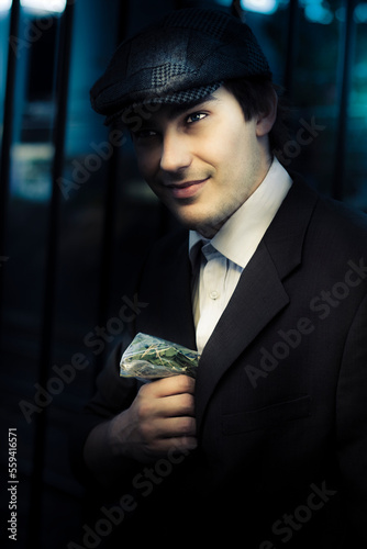 Drug Dealer With Marijuana photo