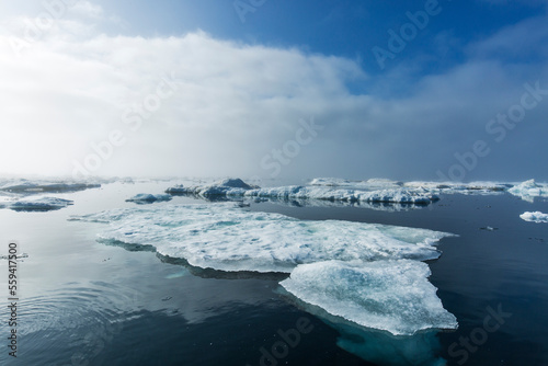 Melting Sea Ice, Repulse Bay, Nunavut Territory, Canada
