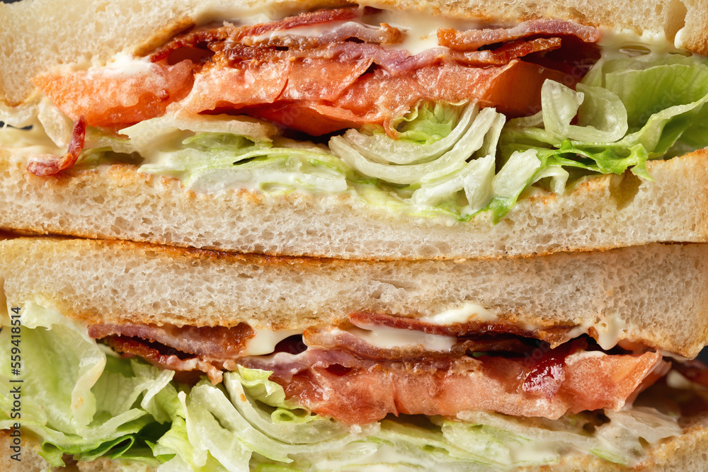 Fresh BLT Sandwich with Bacon Lettuce and Tomato Fresh BLT Sandwich with Bacon Lettuce and Tomato