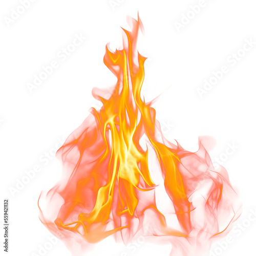 Easy to use flame overlay, transparent PNG Fototapet