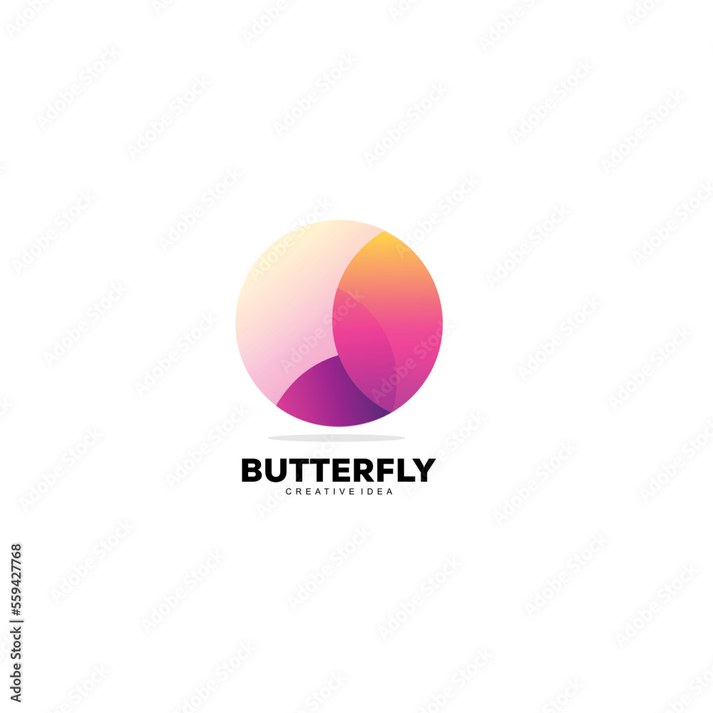 butterfly logo icon template design gradient color butterfly logo icon template design gradient color