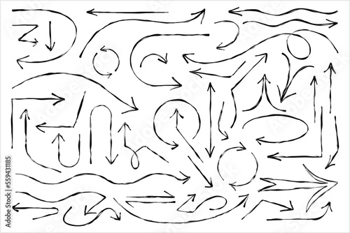 Arrow Hand Drawn Doodle Icon M_2212001