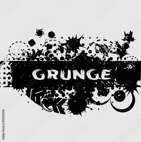 Grunge urban background. Vector. Textured banner . Futuristic digital background. Grungy effect . Abstract splattered   dirty cyber punk poster for your design. 
