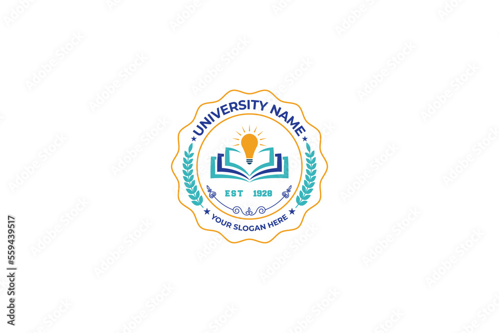 education university and college school academy institute club logo. learning logo emblem style education university and college school academy institute club logo. learning logo emblem style