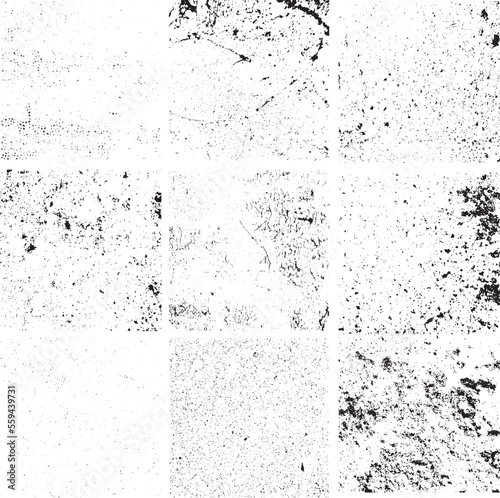 grunge textures set. background. vector illustration.
