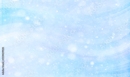 blue abstract background snowfall watercolor © kichigin19