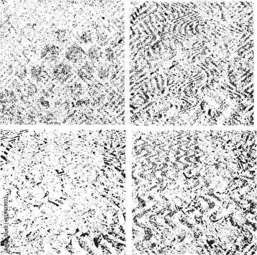 grunge textures set. background. vector illustration.
