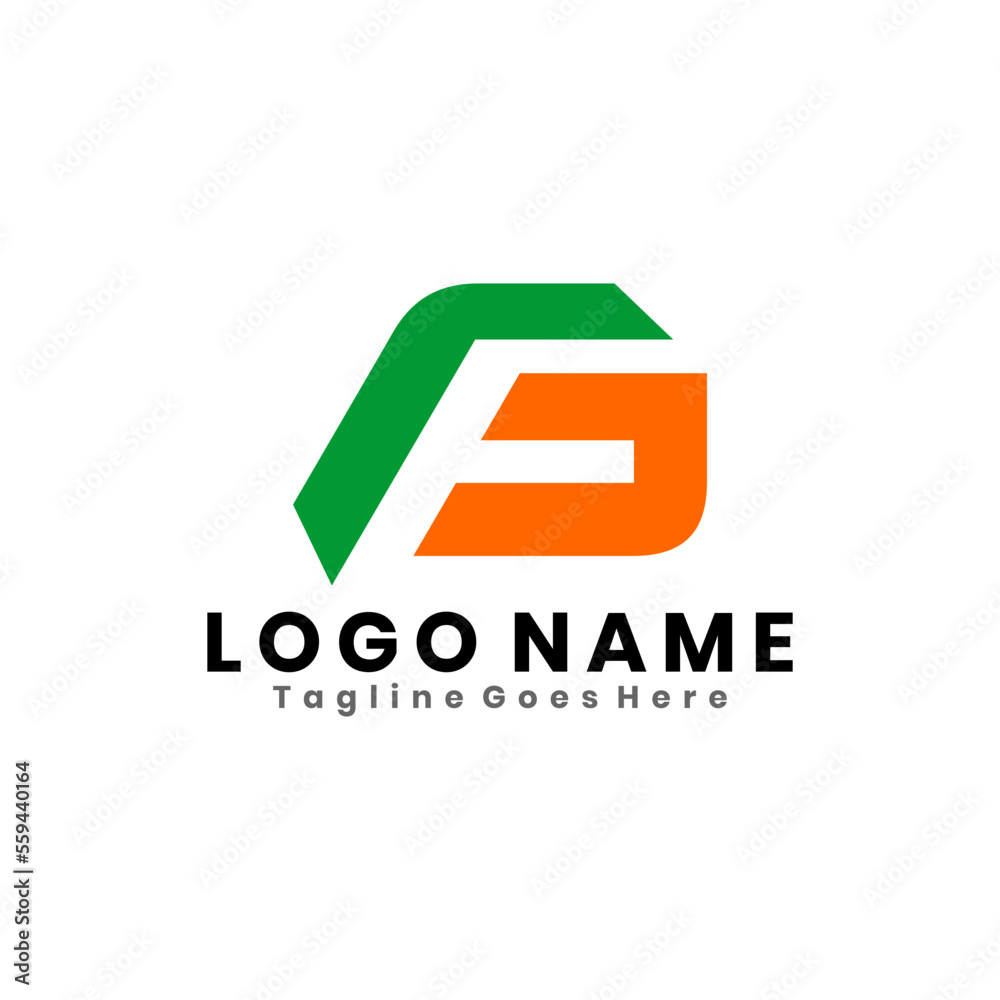 F J monogram letter logo design vector template.
F J monogram letter logo design vector template.