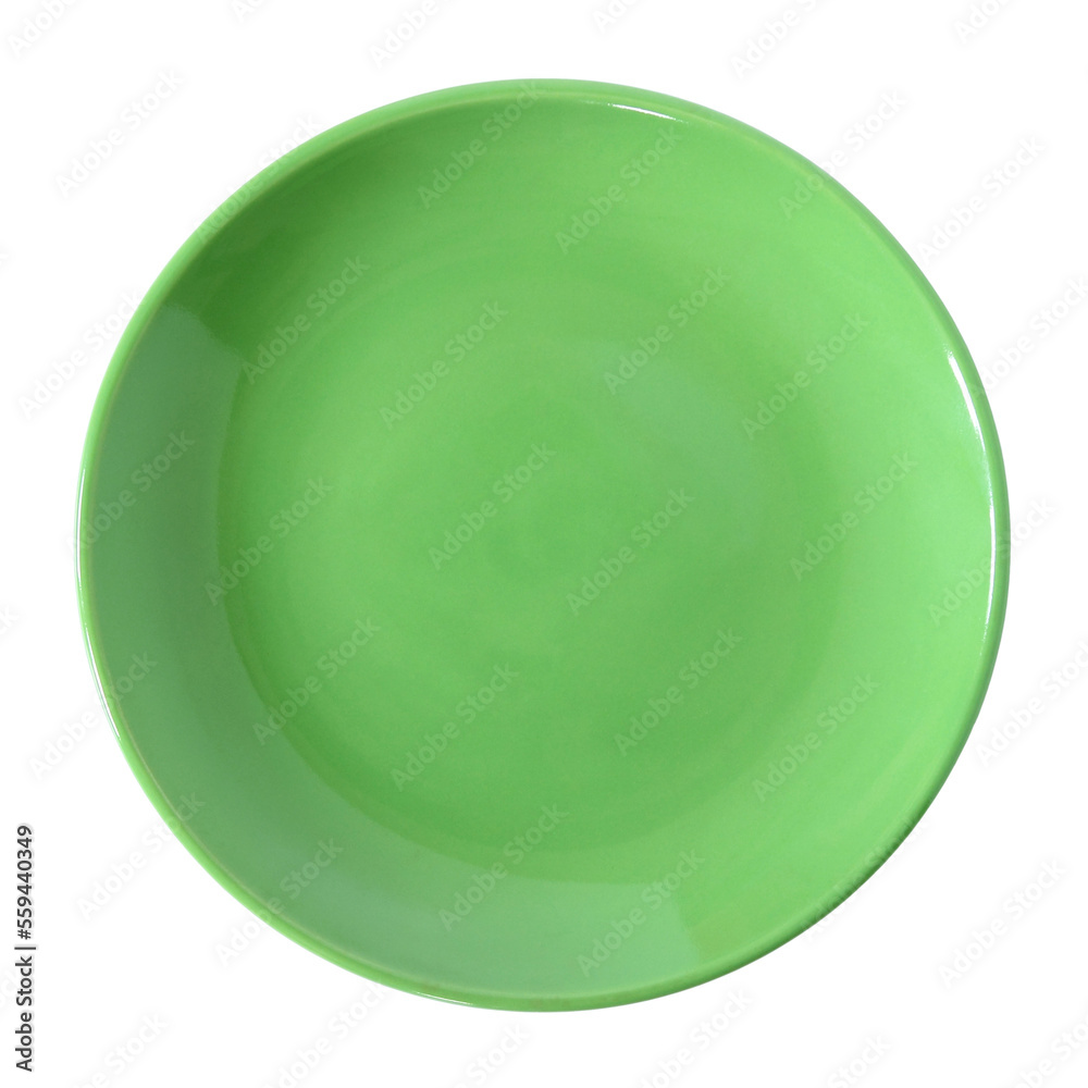 green plate isolated with clipping path for mockup green plate isolated with clipping path for mockup