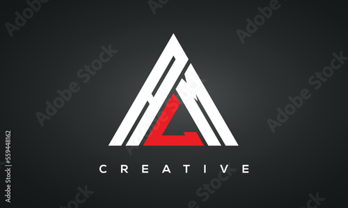 ALM monogram triangle logo design