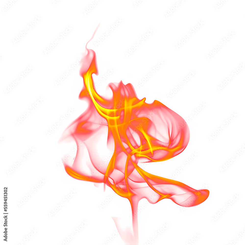 Fototapeta premium Easy to use flame overlay, transparent PNG