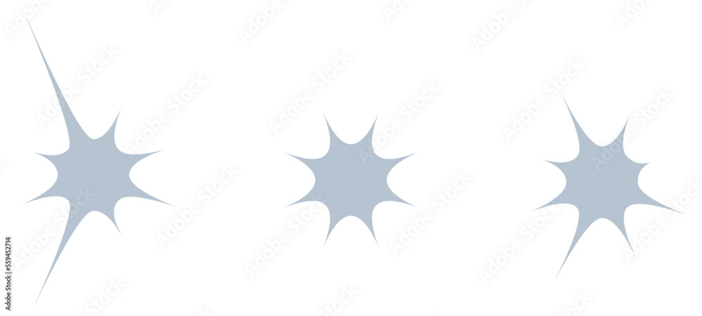 Blob star flat sign. Vector set. Blob star flat sign. Vector set.