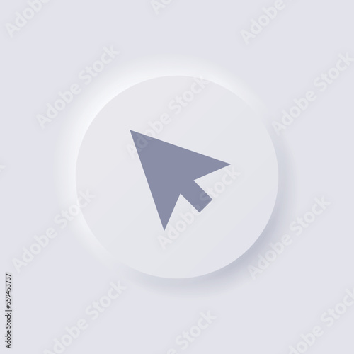 Cursor icon, White Neumorphism soft UI Design for Web design, Application UI and more, Button, Vector. Free Download Cursor icon, White Neumorphism soft UI Design for Web design, Application UI and more, Button, Vector. - GFXLoad