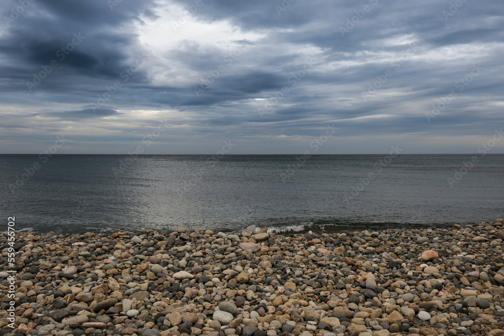 Stormy weather on the beach in Cabo de Gata, Almeria Stormy weather on the beach in Cabo de Gata, Almeria