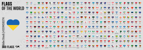 All official national flags of the world . circular design