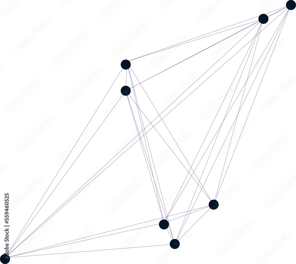 An abstract transparent node network design element. An abstract transparent node network design element.