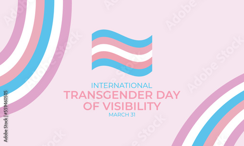 International Transgender Day of Visibility vector, World sexual health day, Third gender day, Concept of gender, Transgender Day of Visibility Poster, March 31, International Transgender Day
