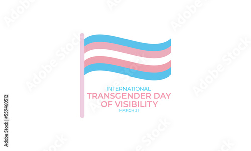 International Transgender Day of Visibility vector, World sexual health day, Third gender day, Concept of gender, Transgender Day of Visibility Poster, March 31, International Transgender Day