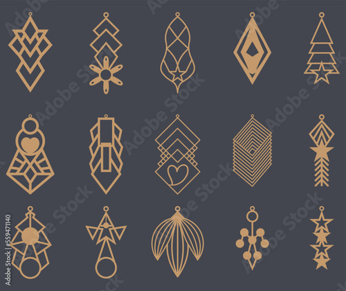 Earrings Jewelry Laser Cut design