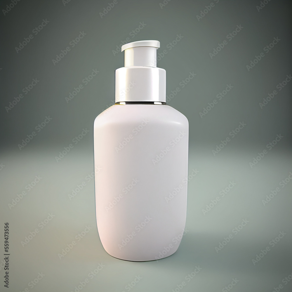 White Cosmetic Cream Collection for Skincare Illustration AI Generative White Cosmetic Cream Collection for Skincare Illustration AI Generative
