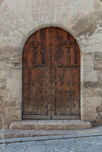 old wooden door