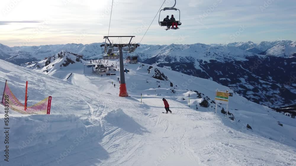 snowboarder. girl snowboarding. man is snowboarding in Zillertal snowboarder. girl snowboarding. man is snowboarding in Zillertal