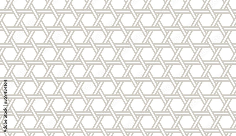 Abstract seamless pattern with braided Jewish stars vector illustration