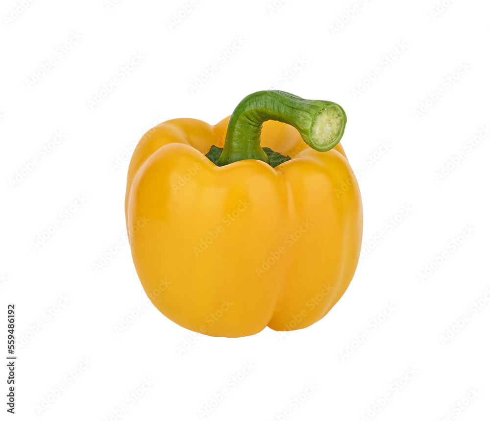 Yellow Sweet peppers isolated on transparent png Yellow Sweet peppers isolated on transparent png