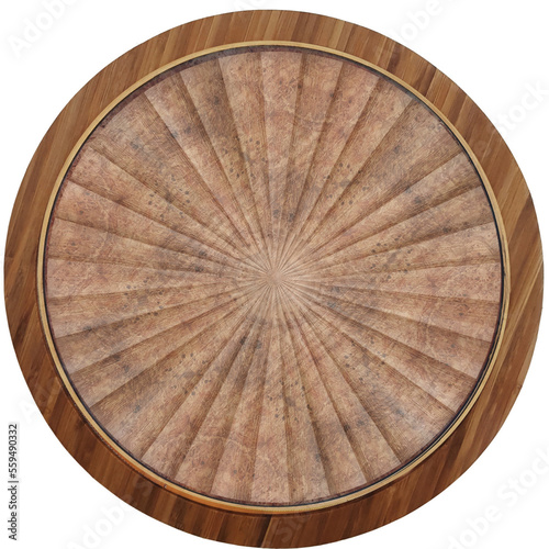 antique brown circular framed wooden board