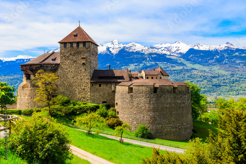 Medieval castle in Vaduz, Liechtenstein, Europe photo