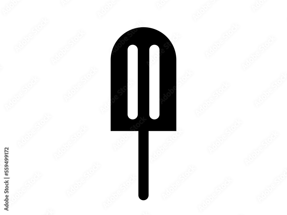 Ice cream icon. Popsicle vector, ice cream concept, cold food isolated on white background Ice cream icon. Popsicle vector, ice cream concept, cold food isolated on white background