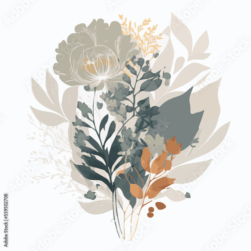 Poster of pastel tone flowers