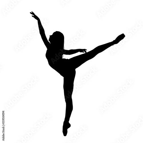 dancing balnrina silhouette