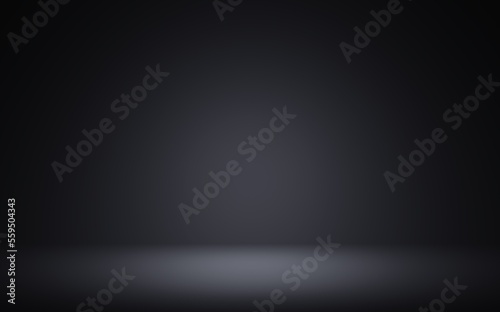 black background.Empty red room abstract background for the display of your product.3D rendering.
