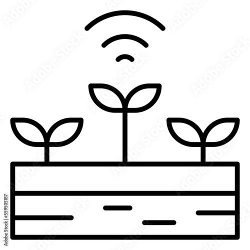 Agriculture Isolated Silhouette Solid Line Icon with agriculture, farm, satellite-monitoring, smart Infographic Simple Vector Illustration