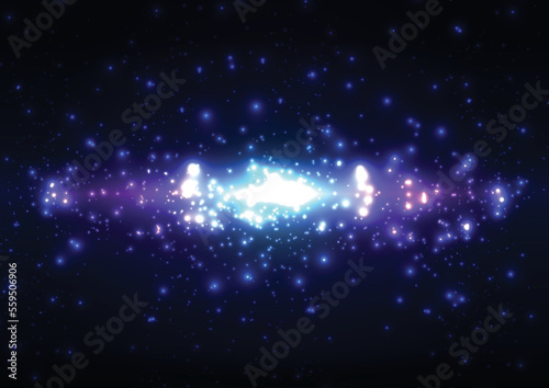 Abstract vector light space futuristic background with glowing light effect.Vector illustration.