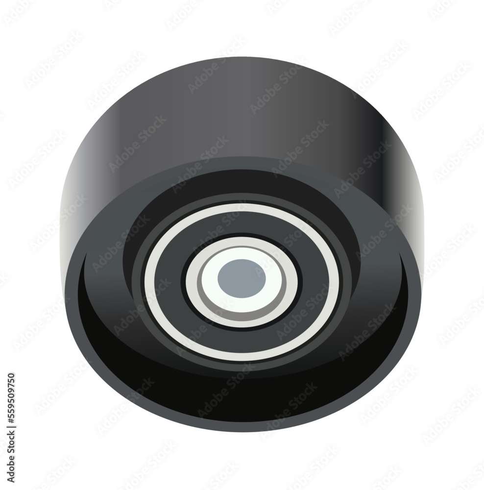 Idler pulley of car and truck engine, vector illustration on white background
Idler pulley of car and truck engine, vector illustration on white background