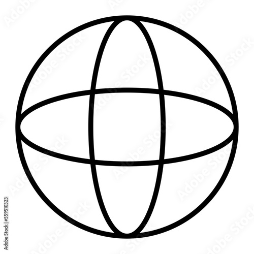 Globe Isolated Silhouette Solid Line Icon with globe, communication, global, internet, world Infographic Simple Vector Illustration
