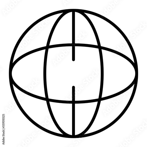 Globe Isolated Silhouette Solid Line Icon with globe, communication, global, internet, world Infographic Simple Vector Illustration