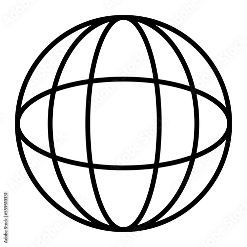 Globe Isolated Silhouette Solid Line Icon with globe, communication, global, internet, world Infographic Simple Vector Illustration